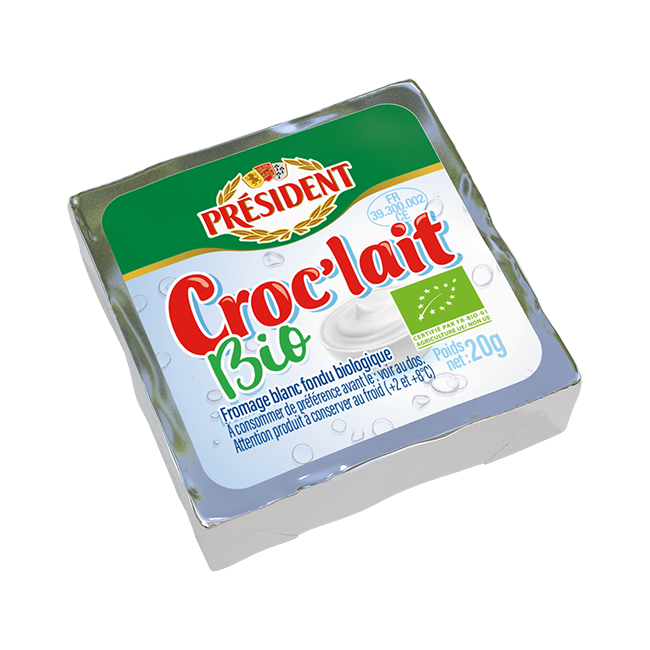 300125-President Croc’lait biologique fromage blanc fondu 20g – 650×650